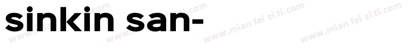 sinkin san字体转换
